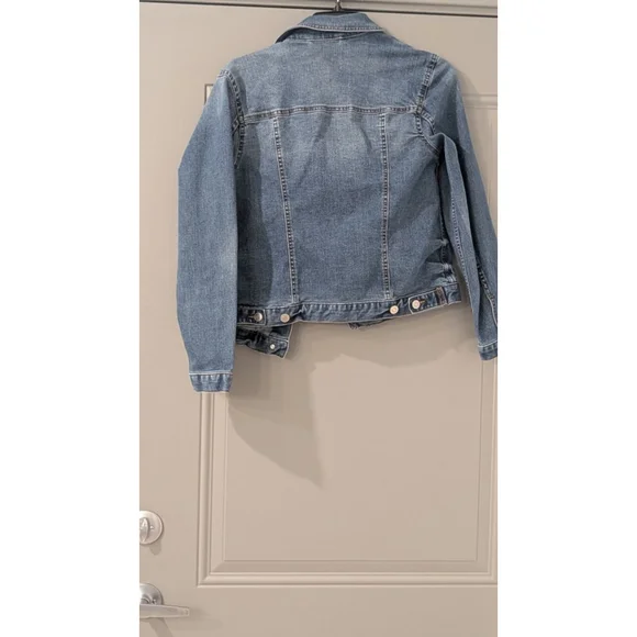 Women's Time and Tru Blue Jean Jacket S - Picture 9 of 12